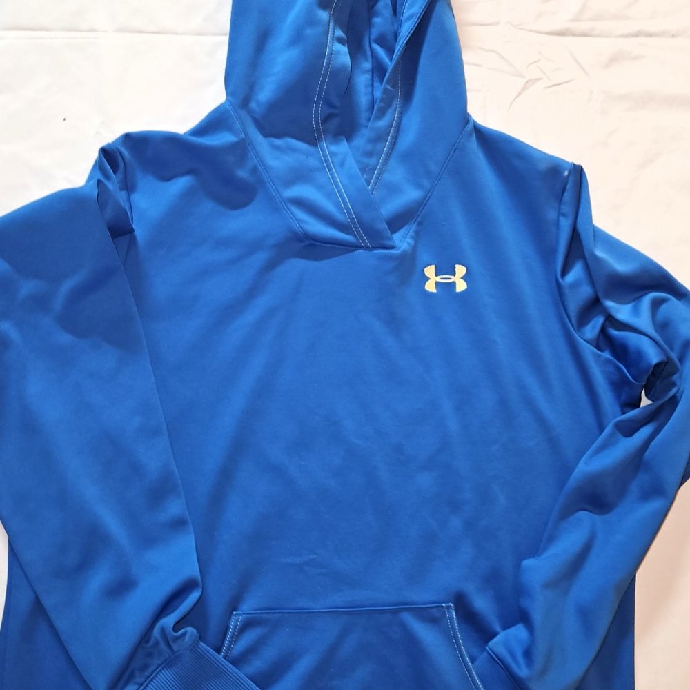 Under Armour Blue Hooded Pullover Jacket XL